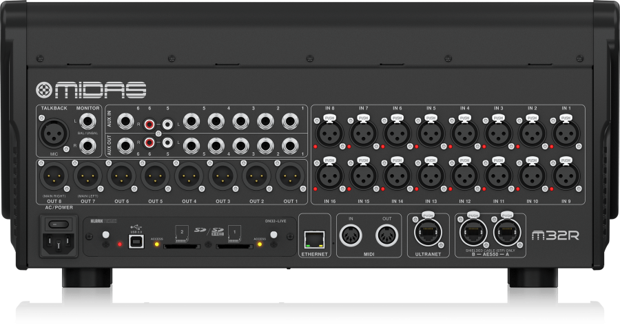 ⁦מיקסר דיגיטאלי 40 ערוצים, MIDAS M32R LIVE⁩ – תמונה ⁦4⁩