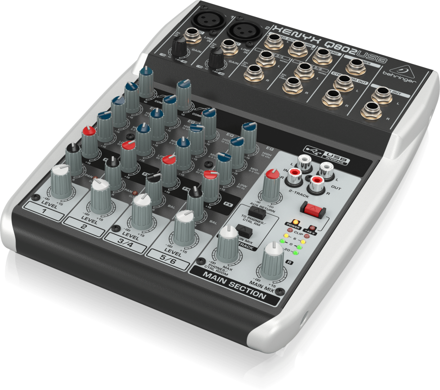 ⁦מיקסר ברינגר Q802USB⁩ – תמונה ⁦4⁩