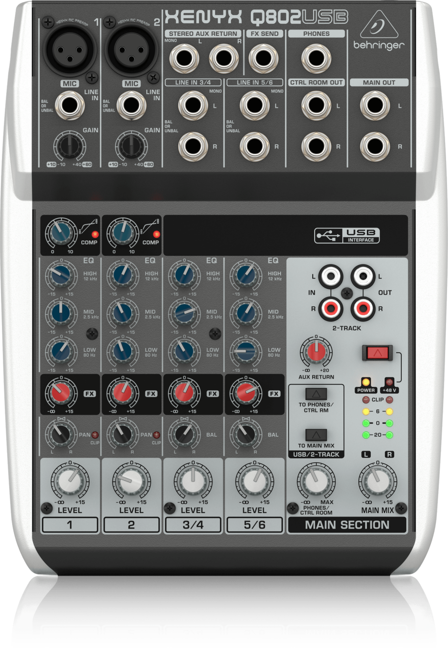 מיקסר ברינגר Q802USB
