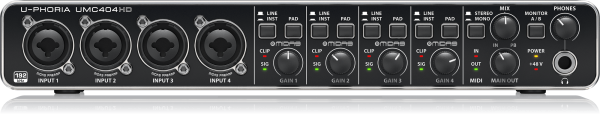 כרטיס קול דגם UMC404HD מבית BEHRINGER